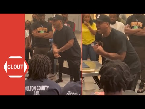 Wallo Delivers Powerful Message To Inmates In Fulton County Jail!