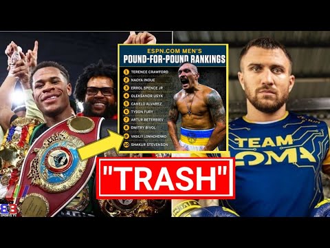 Disrespectful: “trash” Espn Removes Devin Haney From P4p List But Keep Lomachenko & Shakur Stevenson