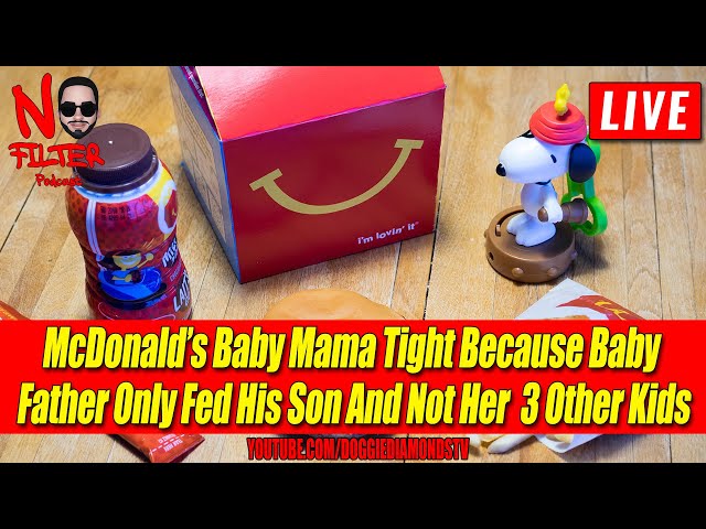 Mcdonald’s Baby Mama Tight Because Baby Father Only Fed His Son And Not Her 3 Other Kids