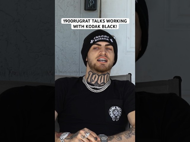 1900rugrat talks about working with kodak black. 🔥