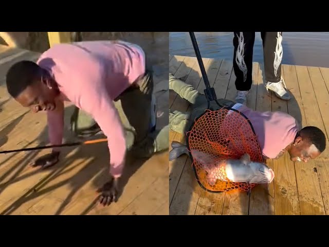 “its A Brick!” Boosie Falls Out After Catching A Fish Big As Him At Lake Badazz 🎣