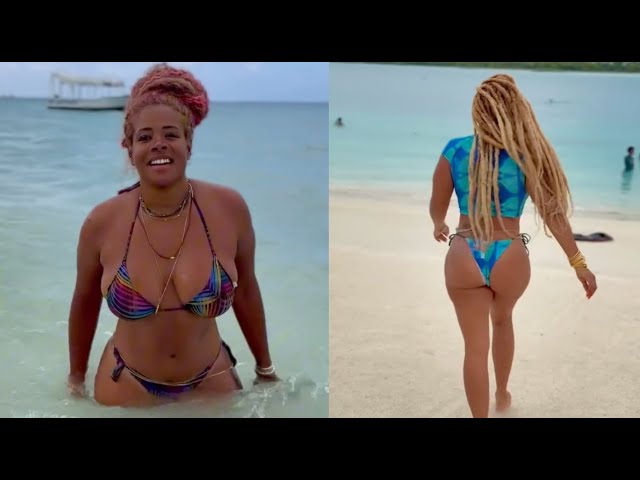 Kelis yamz going viral after walking the beach in east africa