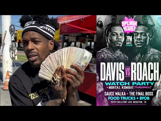 Sauce walka’s take on gervonta davis vs. lamont roach at splash house party